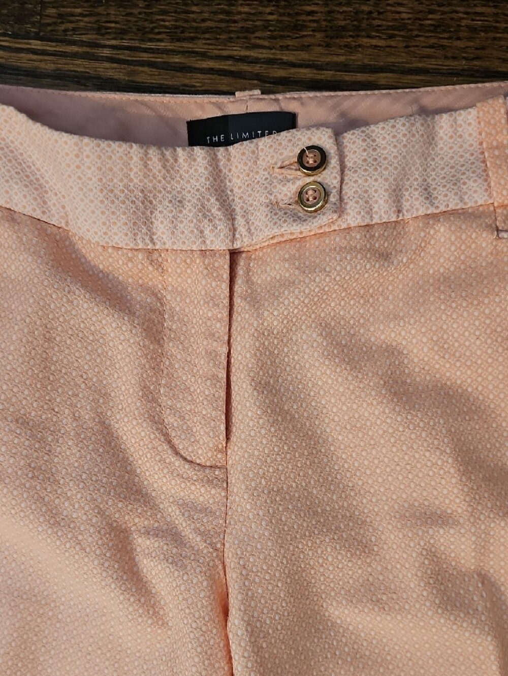 The Limited Pinkish Peach Low Rise Cropped Ankle Pants Size 4 - Picture 3 of 8